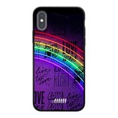 iPhone Xs Hoesje TPU Case - Love is Love #ffffff