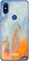 Xiaomi Mi Mix 3 Hoesje Transparant TPU Case - Fire Against Water #ffffff