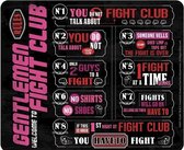 FIGHT CLUB - Fight Club Rules -  Mouse Pad '23x20cm'