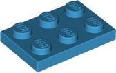LEGO 3021 Plate 2x3 Donker Hemels Blauw (100 stuks)