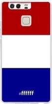 6F hoesje - geschikt voor Huawei P9 -  Transparant TPU Case - Nederlandse vlag #ffffff