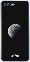 Honor 10 Hoesje Transparant TPU Case - Moon Night #ffffff