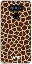 LG G6 Hoesje Transparant TPU Case - Giraffe Print #ffffff