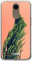 LG K10 (2018) Hoesje Transparant TPU Case - Waving Plant #ffffff