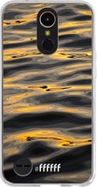 LG K10 (2017) Hoesje Transparant TPU Case - Water Waves #ffffff