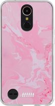 LG K10 (2017) Hoesje Transparant TPU Case - Pink Sync #ffffff