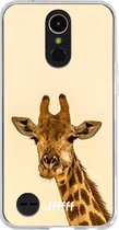 LG K10 (2017) Hoesje Transparant TPU Case - Giraffe #ffffff