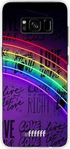 Samsung Galaxy S8 Plus Hoesje Transparant TPU Case - Love is Love #ffffff