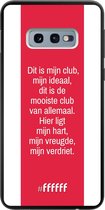 6F hoesje - geschikt voor Samsung Galaxy S10e -  TPU Case - AFC Ajax Dit Is Mijn Club #ffffff