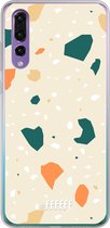 Huawei P30 Hoesje Transparant TPU Case - Terrazzo N°1 #ffffff