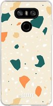 LG G6 Hoesje Transparant TPU Case - Terrazzo N°1 #ffffff