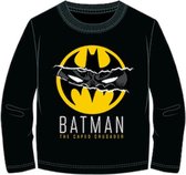 Batman t-shirt - zwart - geel - Maat 128 / 8 jaar
