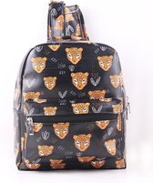Russle - Rugtasje PU panter print zwart