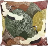 Kraanvogel #2 / Crane Birds Kussenhoes | Katoen / Polyester | 45 x 45 cm