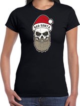 Bad Santa fout Kerst shirt / Kerst t-shirt zwart voor dames - Kerstkleding / Christmas outfit 2XL