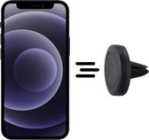 Shop4 - iPhone 12 mini Autohouder Magnetische Ventilatierooster Houder Zwart