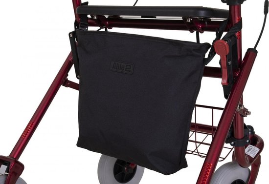 Sac à roulettes avec fermeture éclair pour le côté poussant du Rollator - Universel - Splash