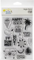 Simple Stories Sunshine & Blue Skies Photopolymer Clear Stamps (SBS10747)