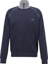 HUGO BOSS lounge vest (middeldik) - heren sweatvest - donkerblauw -  Maat: M