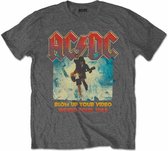 AC/DC Kinder Tshirt -Kids tm 10 jaar- Blow Up Your Video Grijs