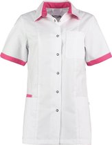 Haen / Ballyclare Dames Zorgjas Fijke- Wit / Shocking Pink - Maat L