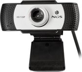 NGS XpressCam720 webcam 1280 x 720 Pixels USB 2.0 Zwart, Grijs, Zilver