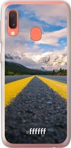 Samsung Galaxy A20e Hoesje Transparant TPU Case - Road Ahead #ffffff