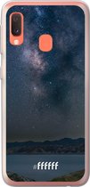 Samsung Galaxy A20e Hoesje Transparant TPU Case - Landscape Milky Way #ffffff