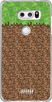 LG V30 (2017) Hoesje Transparant TPU Case - Minecraft - Grass #ffffff