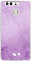 Huawei P9 Hoesje Transparant TPU Case - Lilac Marble #ffffff