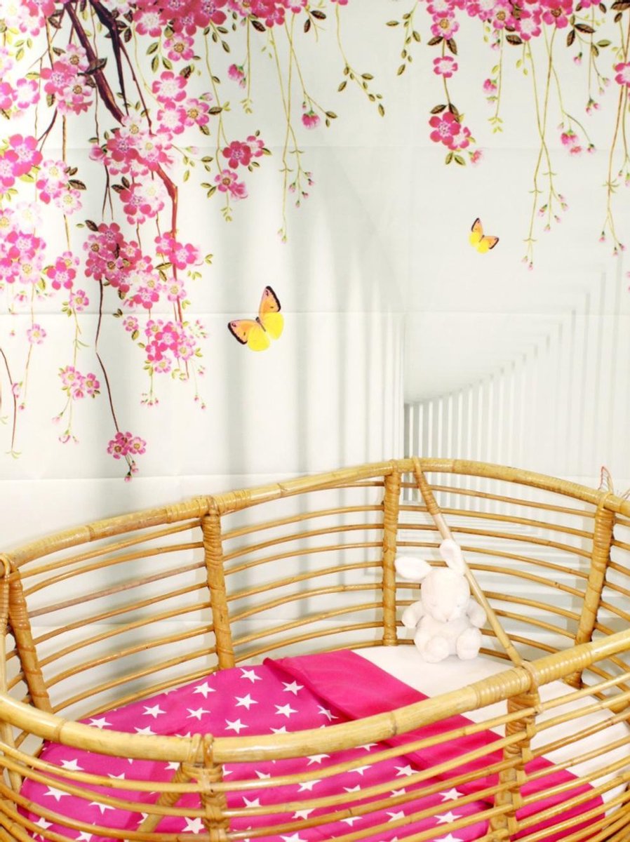 Wallabiezzz Baby Deken - Wiegdeken - Wikkeldeken - Donkerroze - 75x90cm