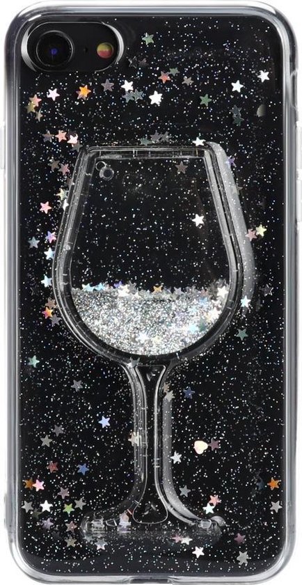 GadgetBay clair Glitter Verre à vin iPhone 7 8 | bol.com