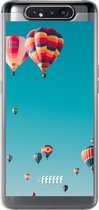 Samsung Galaxy A80 Hoesje Transparant TPU Case - Air Balloons #ffffff