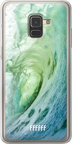 Samsung Galaxy A8 (2018) Hoesje Transparant TPU Case - It's a Wave #ffffff