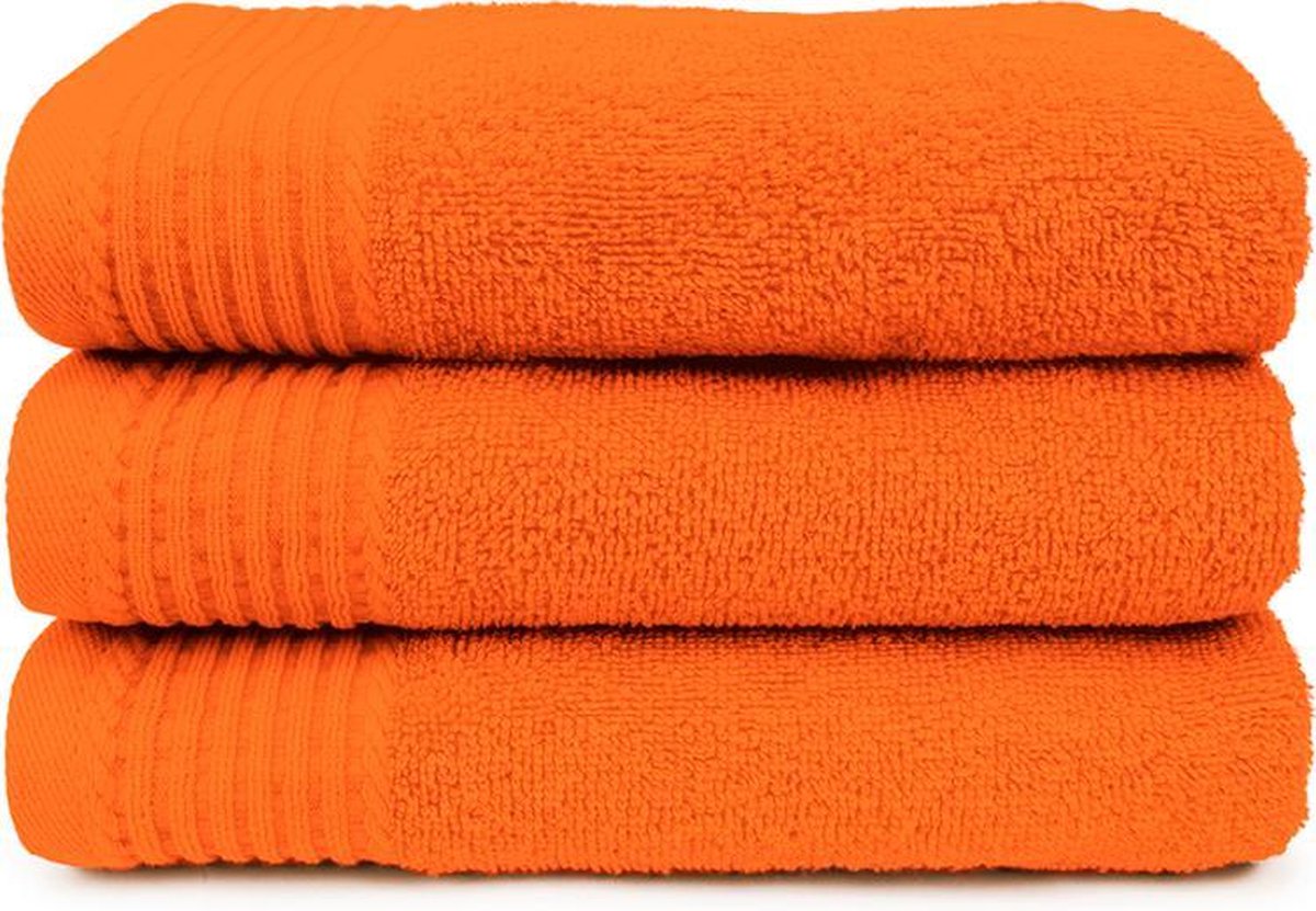Handdoeken 50x100 cm - set van 5 - oranje