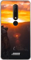 Nokia X6 (2018) Hoesje Transparant TPU Case - Rock Formation Sunset #ffffff