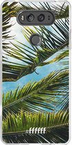 LG V20 Hoesje Transparant TPU Case - Palms #ffffff