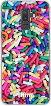 Samsung Galaxy J8 (2018) Hoesje Transparant TPU Case - Sprinkles #ffffff