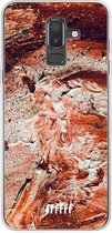 Samsung Galaxy J8 (2018) Hoesje Transparant TPU Case - Orange Red Party #ffffff