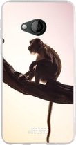 HTC U Play Hoesje Transparant TPU Case - Macaque #ffffff