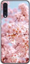Samsung Galaxy A50s Hoesje Transparant TPU Case - Cherry Blossom #ffffff