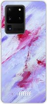 Samsung Galaxy S20 Ultra Hoesje Transparant TPU Case - Abstract Pinks #ffffff