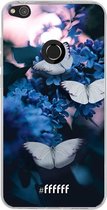 Huawei P8 Lite (2017) Hoesje Transparant TPU Case - Blooming Butterflies #ffffff