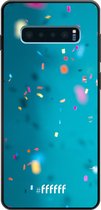 Samsung Galaxy S10 Plus Hoesje TPU Case - Confetti #ffffff