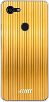 Google Pixel 3 XL Hoesje Transparant TPU Case - Bold Gold #ffffff