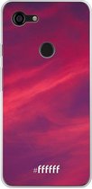Google Pixel 3 XL Hoesje Transparant TPU Case - Red Skyline #ffffff