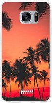 Samsung Galaxy S7 Hoesje Transparant TPU Case - Coconut Nightfall #ffffff