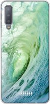 Samsung Galaxy A7 (2018) Hoesje Transparant TPU Case - It's a Wave #ffffff