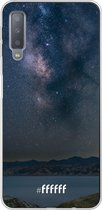 Samsung Galaxy A7 (2018) Hoesje Transparant TPU Case - Landscape Milky Way #ffffff