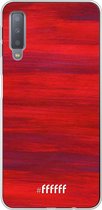 Samsung Galaxy A7 (2018) Hoesje Transparant TPU Case - Scarlet Canvas #ffffff